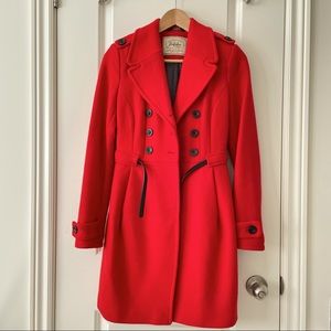 Zara wool blended red coat